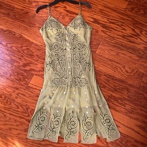 Sue Wong Silk Green Dress 6